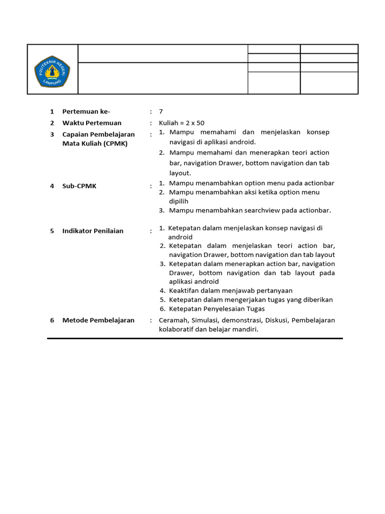 Panduan Praktikum Action Bar Android | PDF