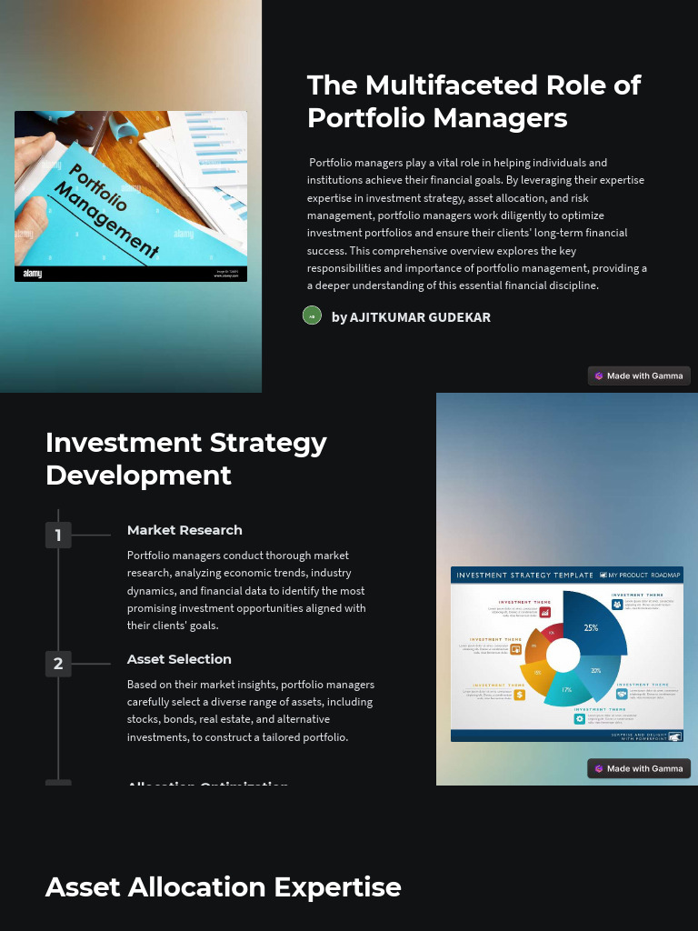 Role of Portfolio Managers Explained | PDF | Investing ...