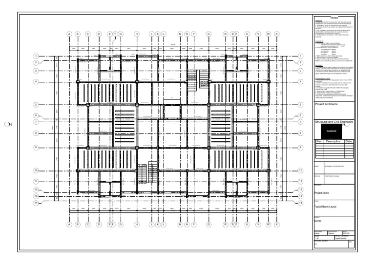 Structural Drawing Specifications Guide | PDF | Column | Concrete