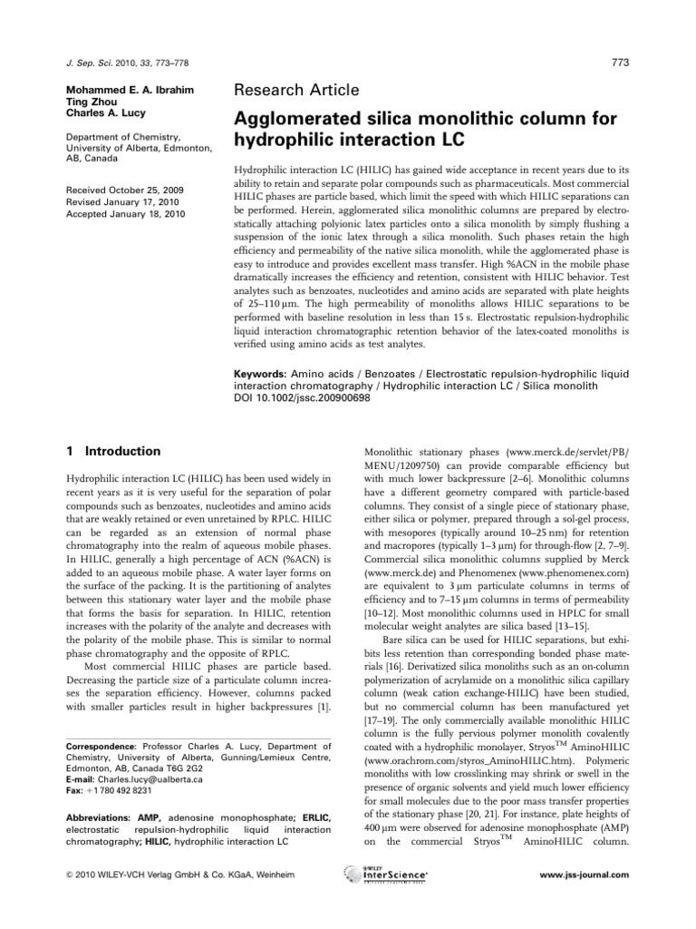 Ibrahim 2010 | PDF | High Performance Liquid Chromatography ...