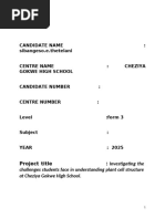 100 O-Level Combined Science Projects | PDF | Water | Soil