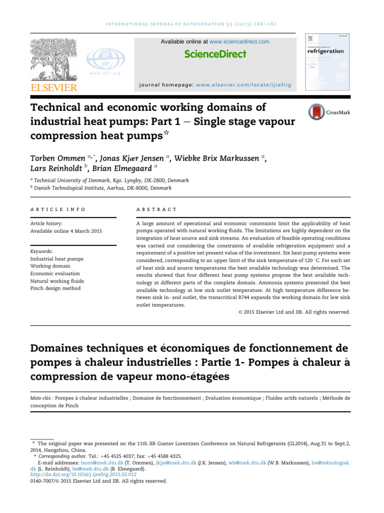 工業熱泵的技術和經濟工作領域 | PDF | Heat Pump | Heat Exchanger