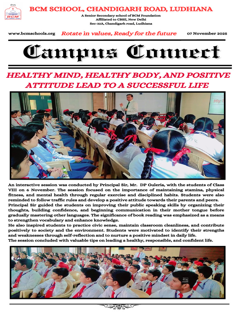 BCM School Engages Students in Health & Learning | PDF | Psychological ...