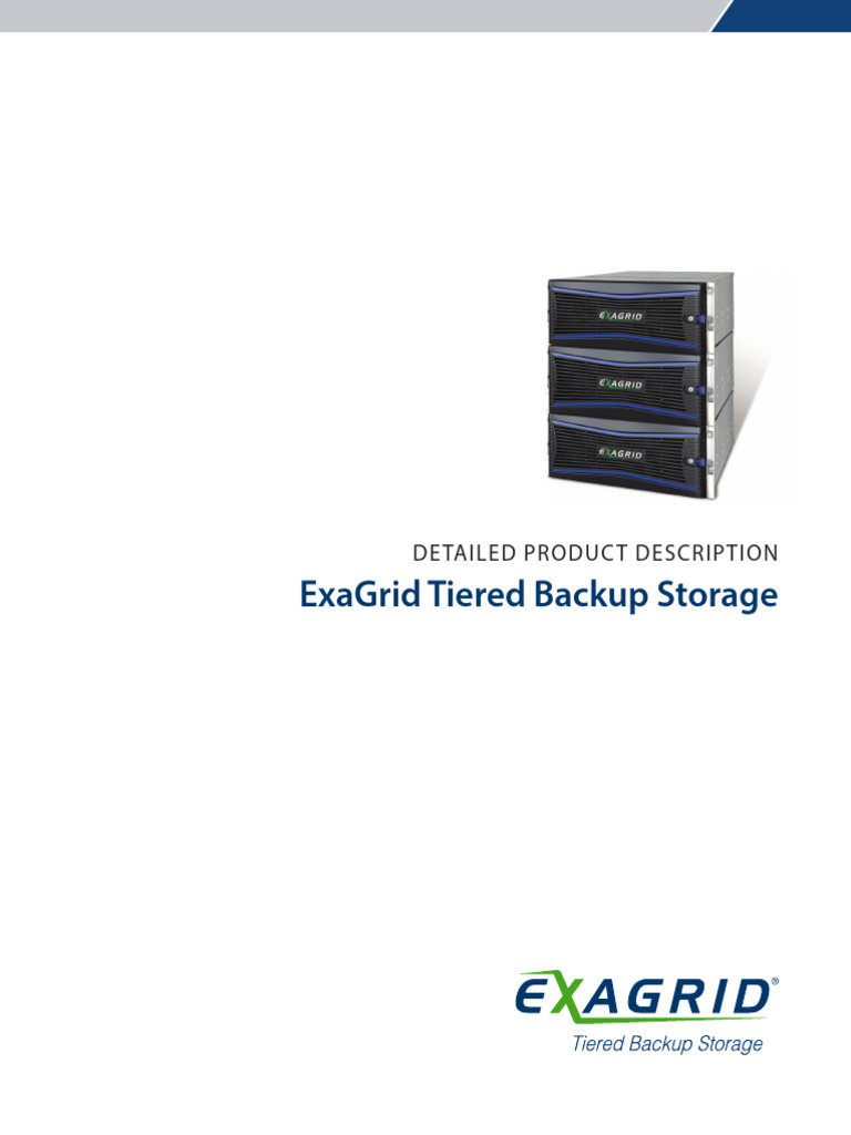 ExaGrid Tiered Backup Storage Overview | PDF | Backup | Scalability