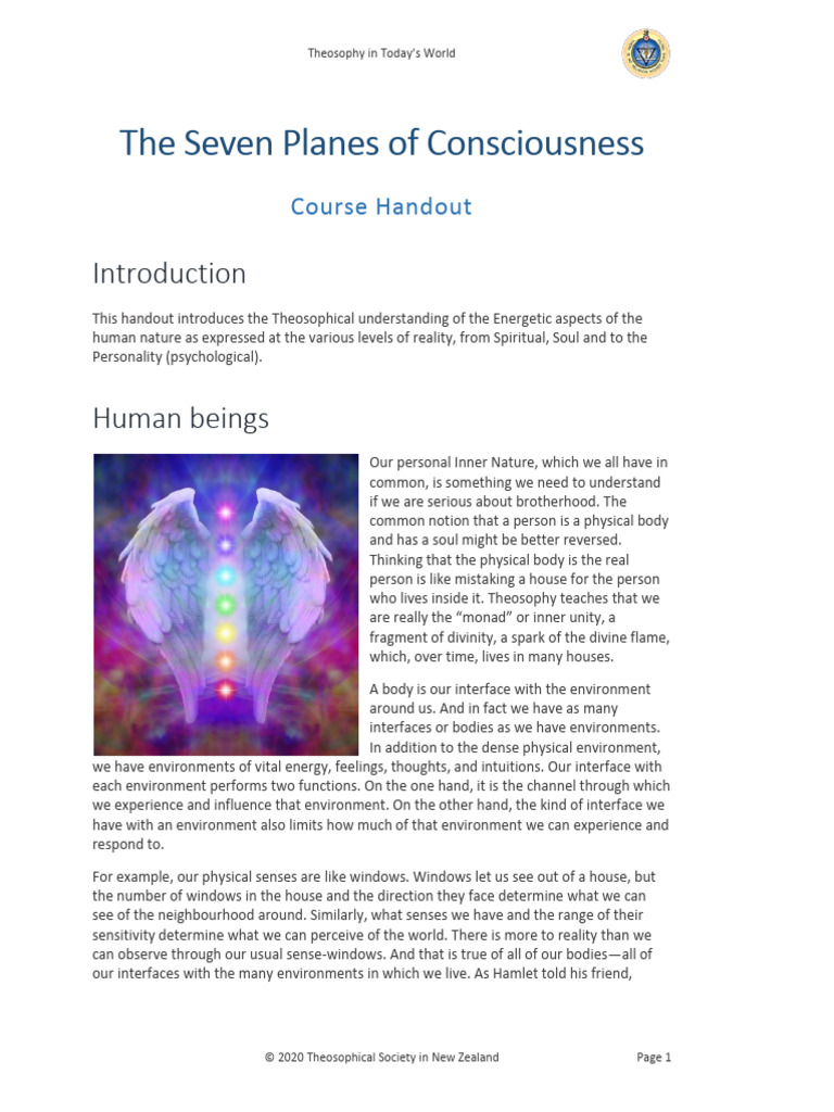 Understanding The Seven Planes of Consciousness | PDF | Plane ...