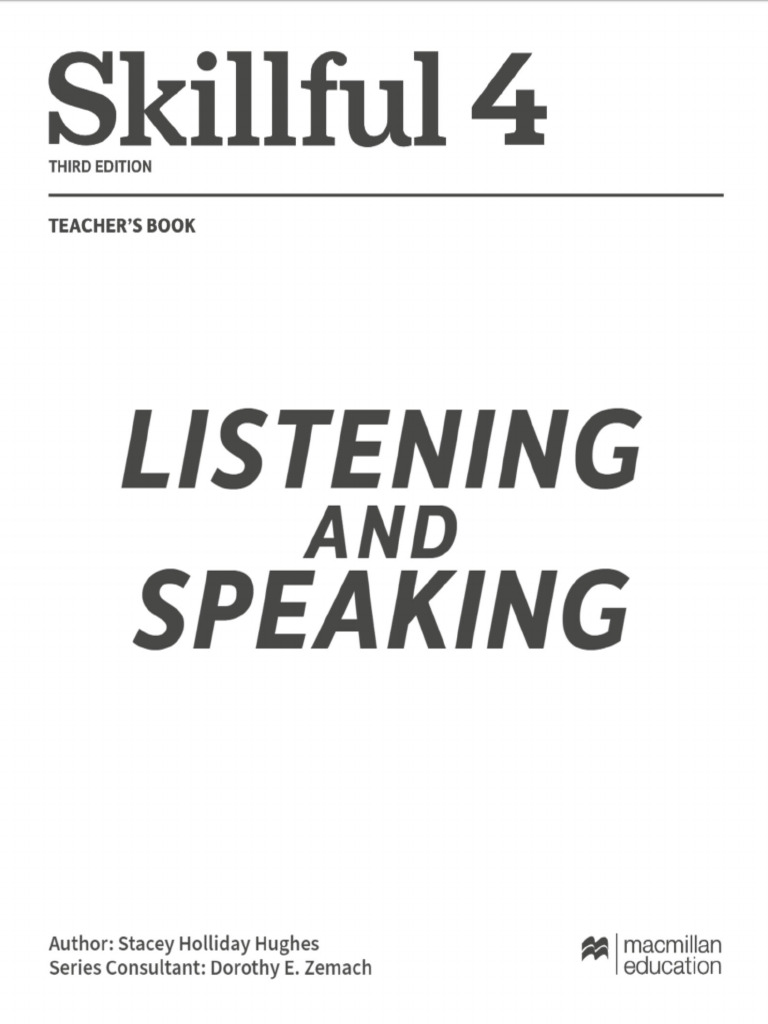 Skillful Listening Speaking 4 Teachers Book | PDF