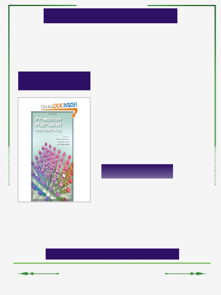 Practical Parallel Rendering 1st Edition Alan Chalmers (Editor) Ebook ...