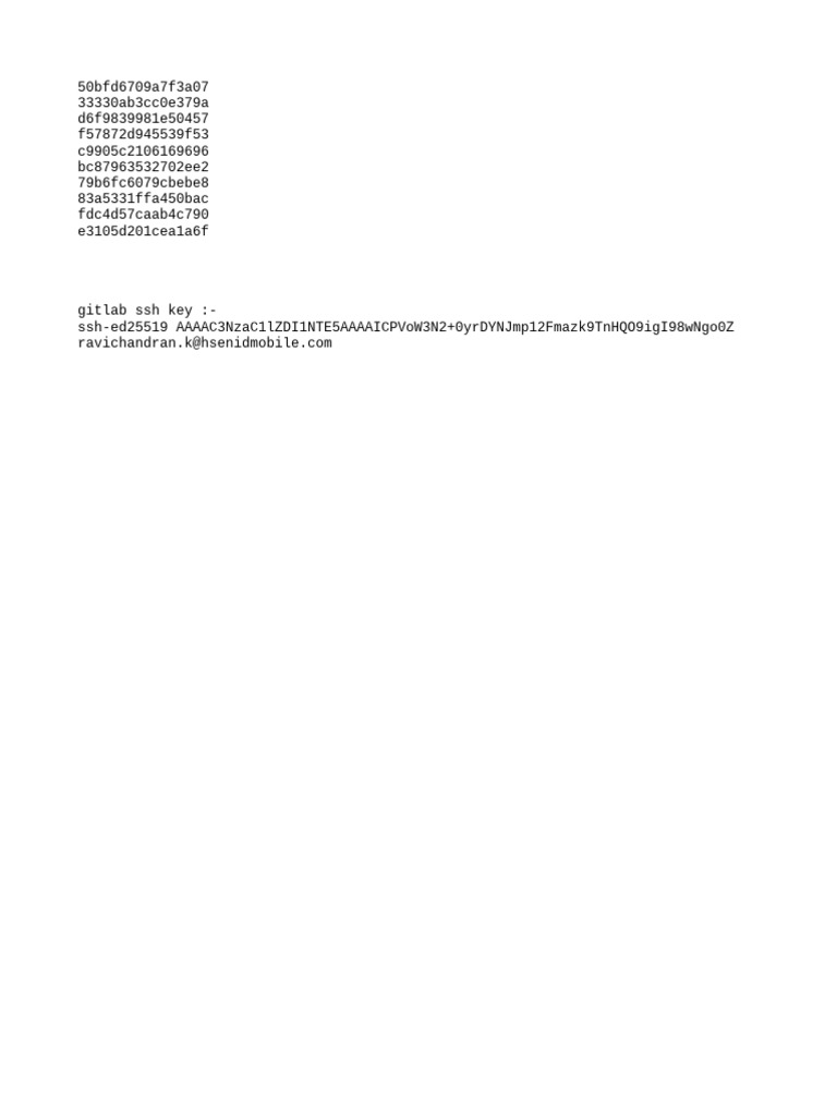Gitlab Recovery Codes | PDF