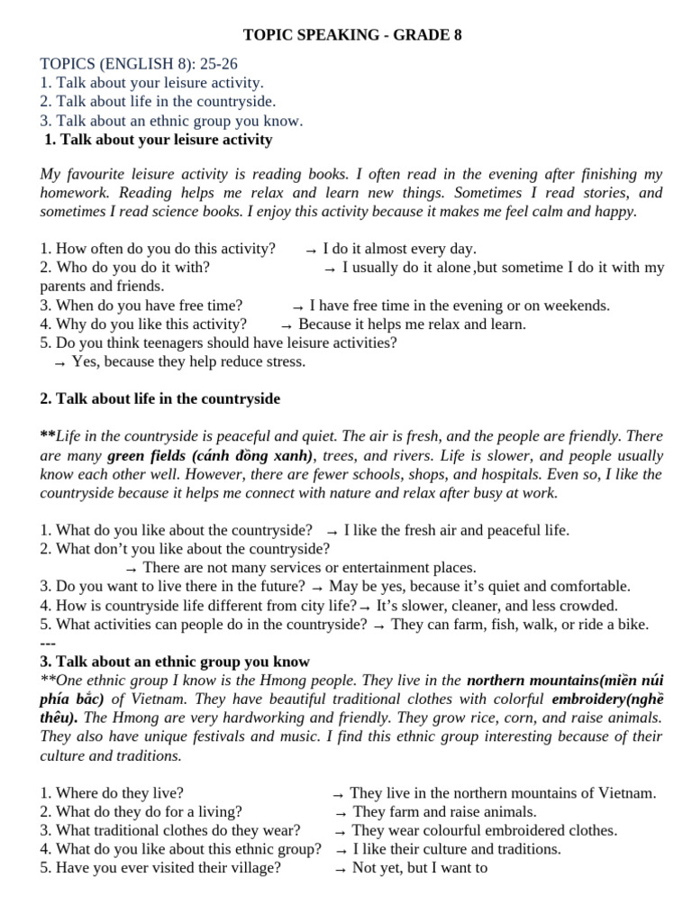 Topic for 1st Term e8 25-26 | PDF