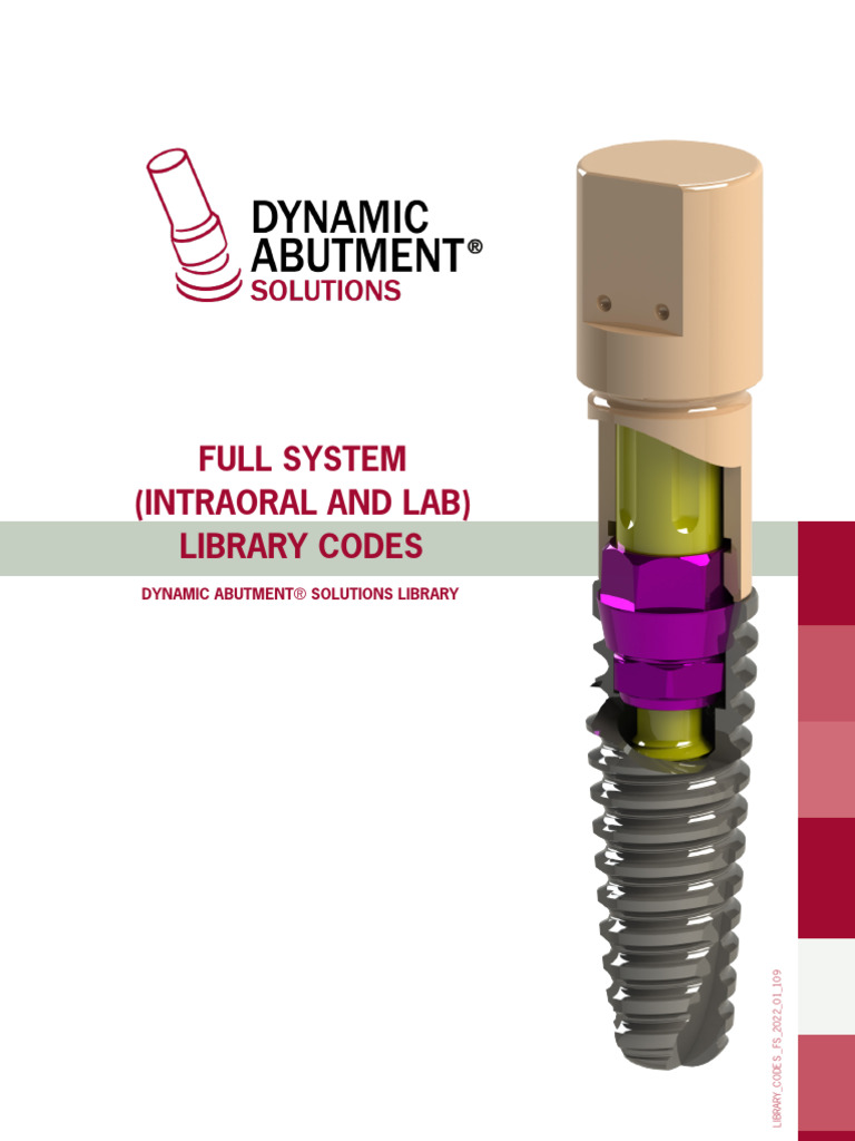 Dynamic Abutment Solutions Library Guide | PDF | Dental Implant ...
