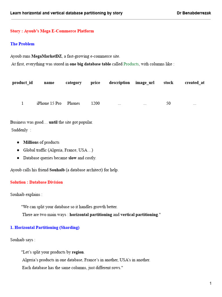 Database Partitioning Explained: A Case Study | PDF | Databases ...