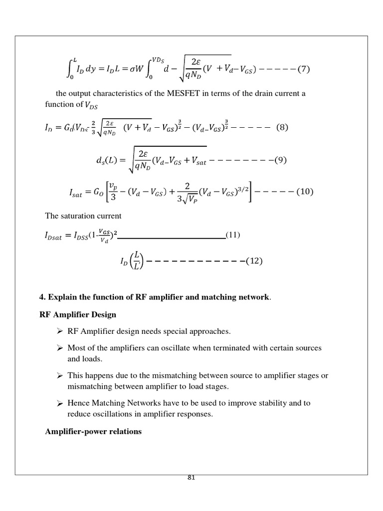 RF Amplifier Design and Stability Analysis | PDF | Amplifier ...