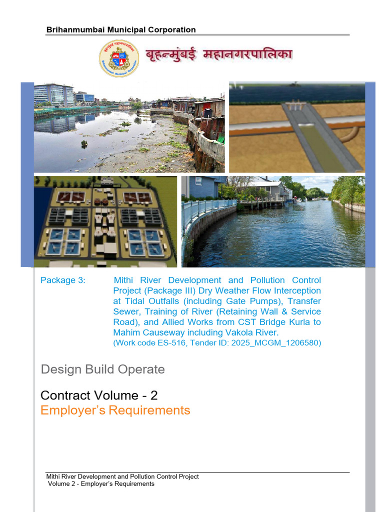Mithi River Pollution Control Project Requirements | PDF | Pipe (Fluid ...