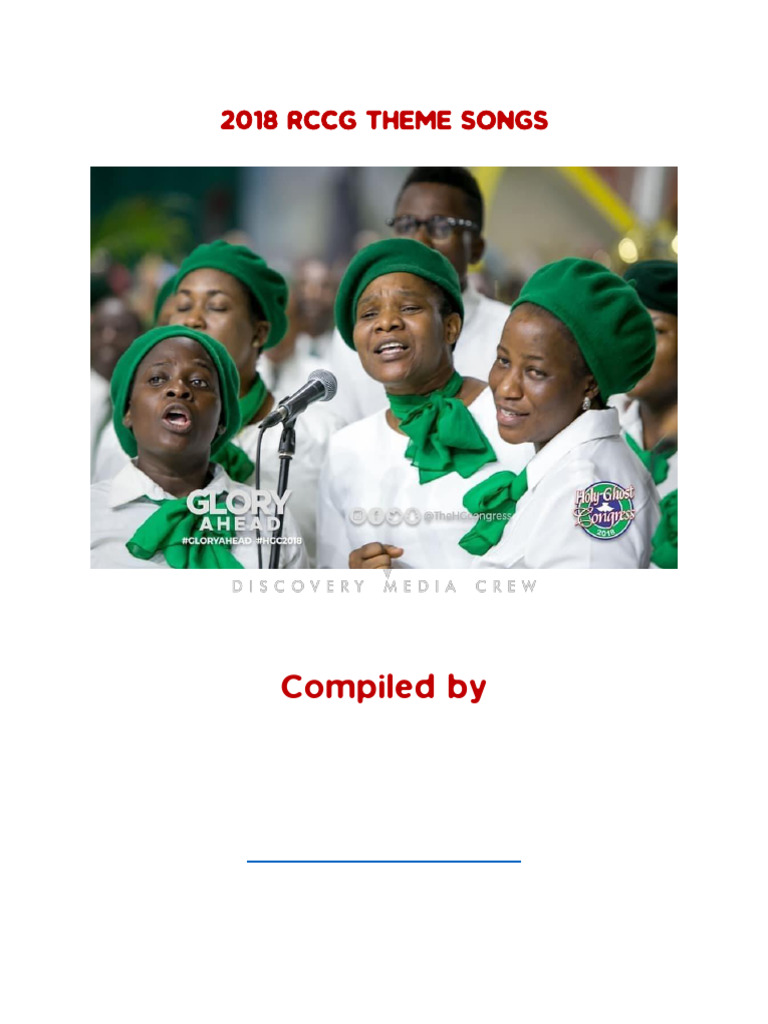 2018 RCCG Theme Songs Collection | PDF | Jesus | Glory (Religion)