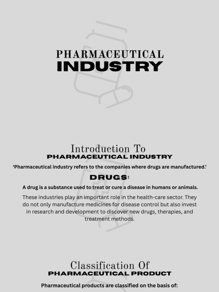 Pharmaceutical Industry | PDF