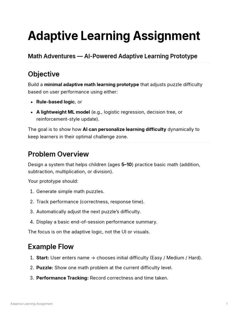 7a02b76c f533 4196 93b2 3df4cbfc493f Adaptive Learning Assignment | PDF ...