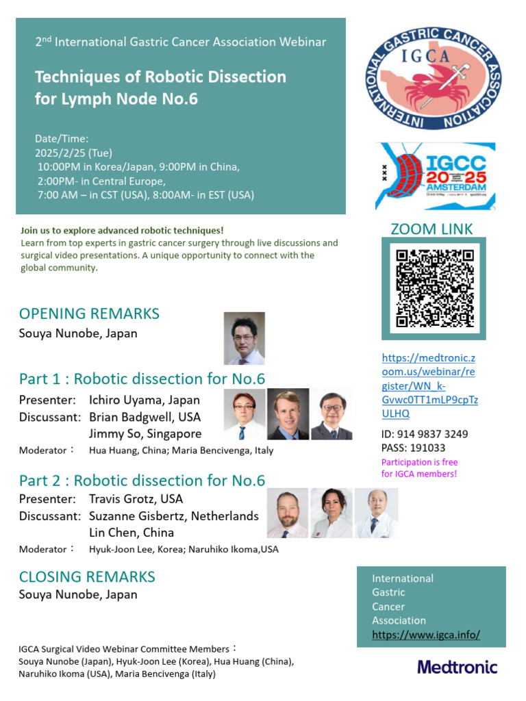 Robotic Dissection Webinar for No.6 | PDF