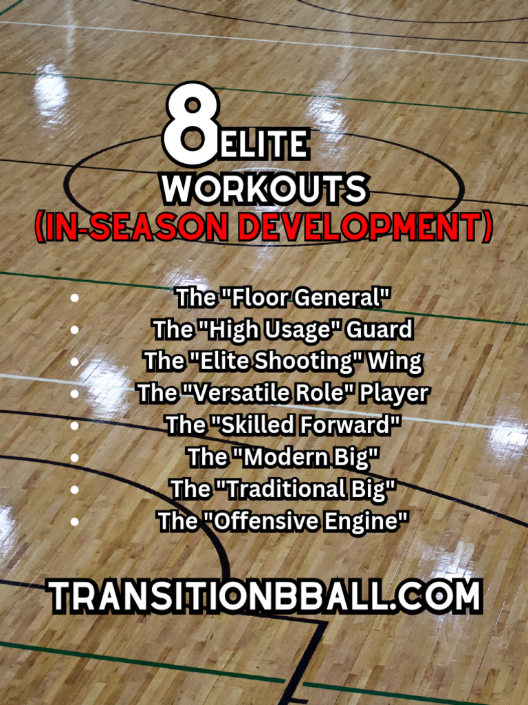 In-Season Basketball Workout Plans | PDF | Basketball Positions | Games ...