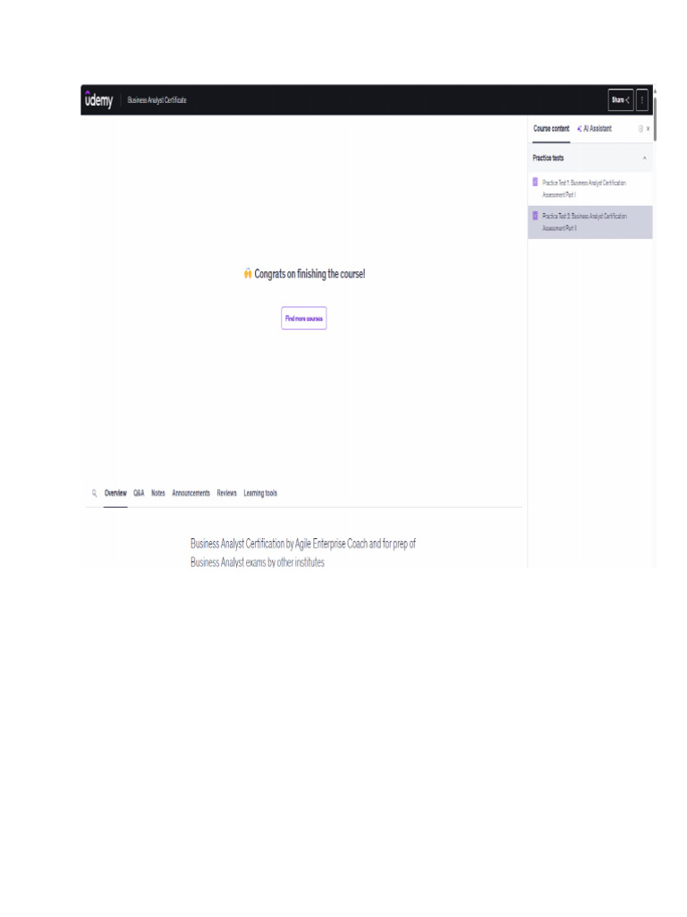 Course Completion | PDF