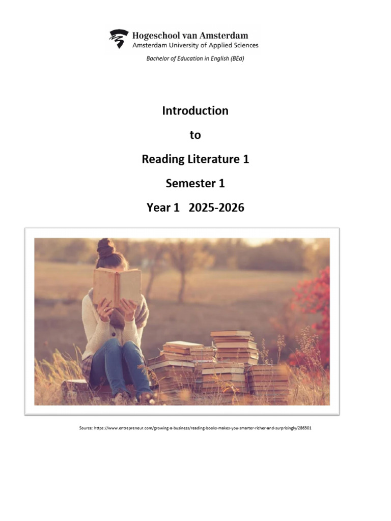 2526 READER WORD Introduction To Reading Literature 1 | PDF | Poetry