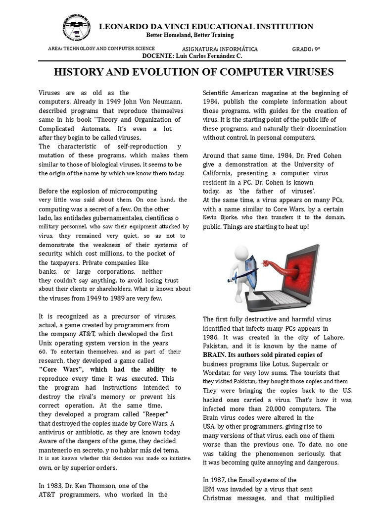 History of Computer Viruses Explained | PDF | Computer Virus | Virus
