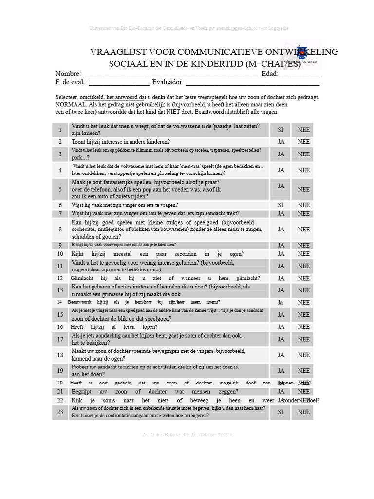 M Chat | PDF