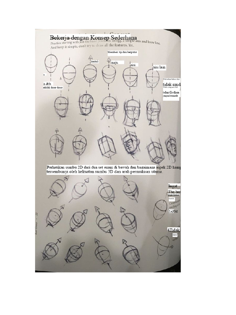 Cara Menggambar Wajah atau Muka yang Realistis PDF