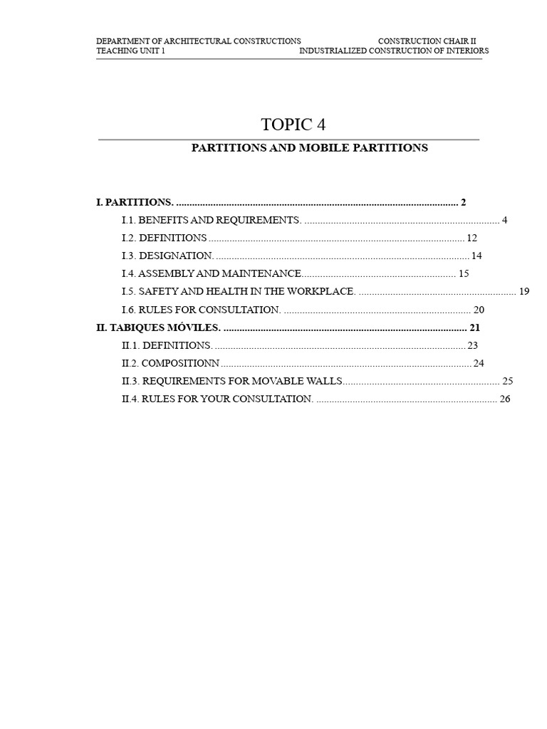 TOPIC+4+Partitions | PDF | Wall | Decibel