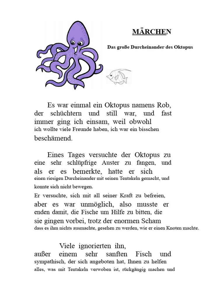 Das Große Durcheinander Mit Dem Oktopus | PDF
