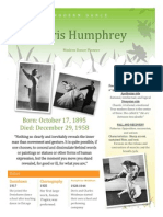 Doris Humphrey: Influences