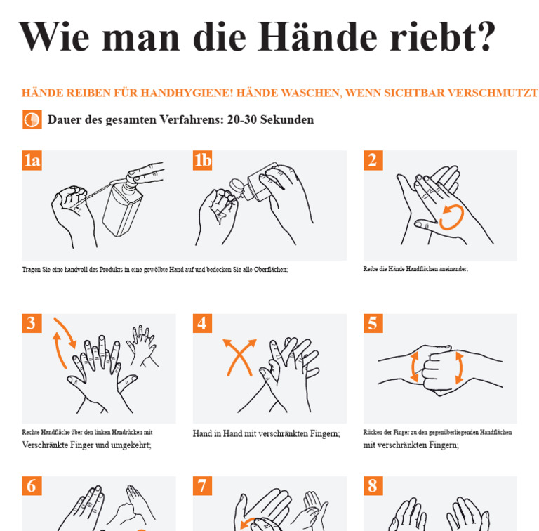 Wie Man Ein Handrub-Poster Macht | PDF