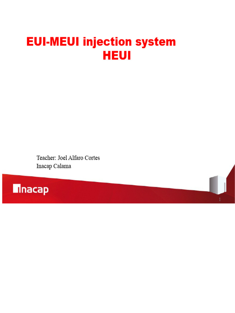 EUI-MEUI Injection System Overview | PDF | Fuel Injection | Pump