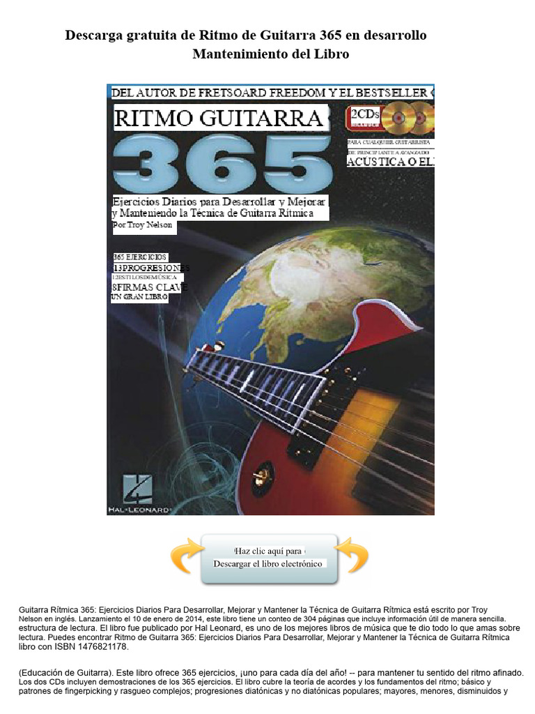 Ejercicios de Guitarra Rítmica Diarios | PDF | Blues | Acorde (Música)