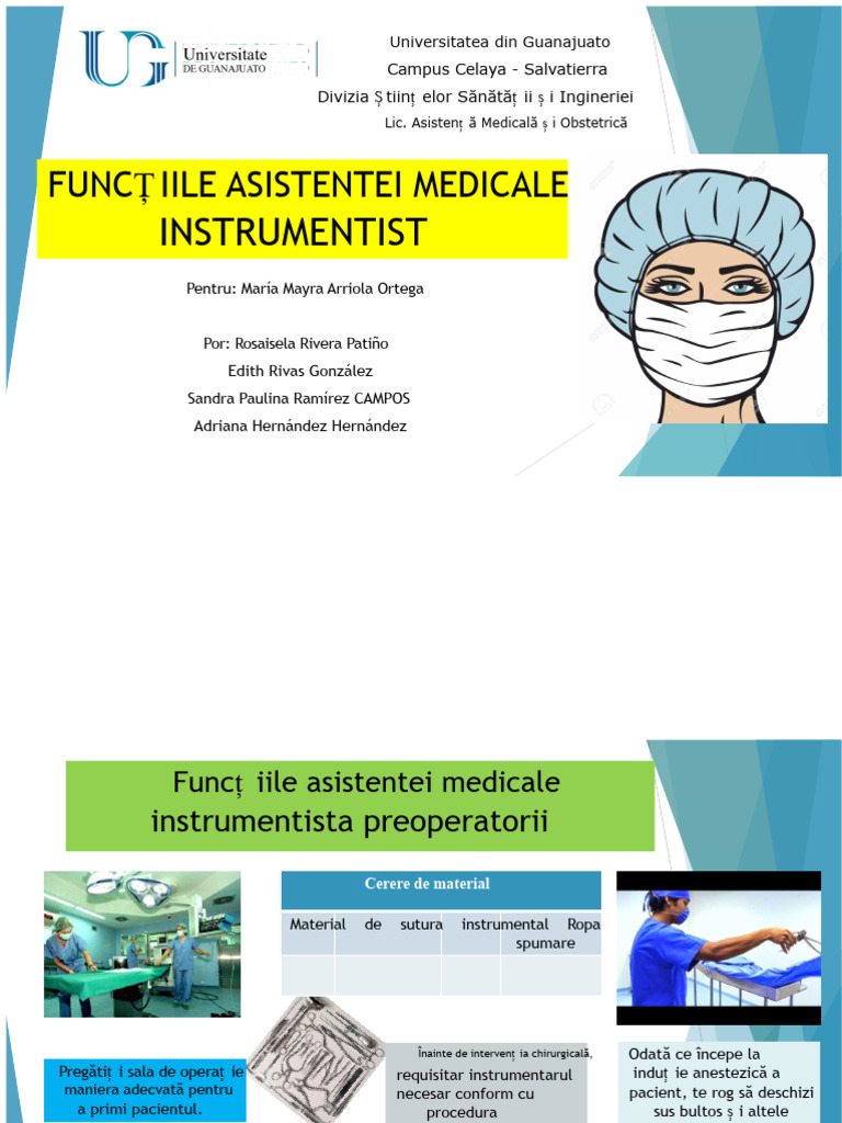 Funcțiile Asistentei Instrumentiste | PDF