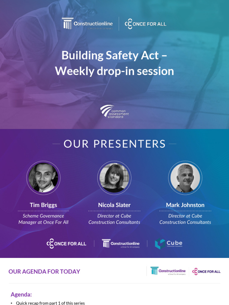 Building Safety Act Drop-in Sessions | PDF | Regulatory Compliance | Safety