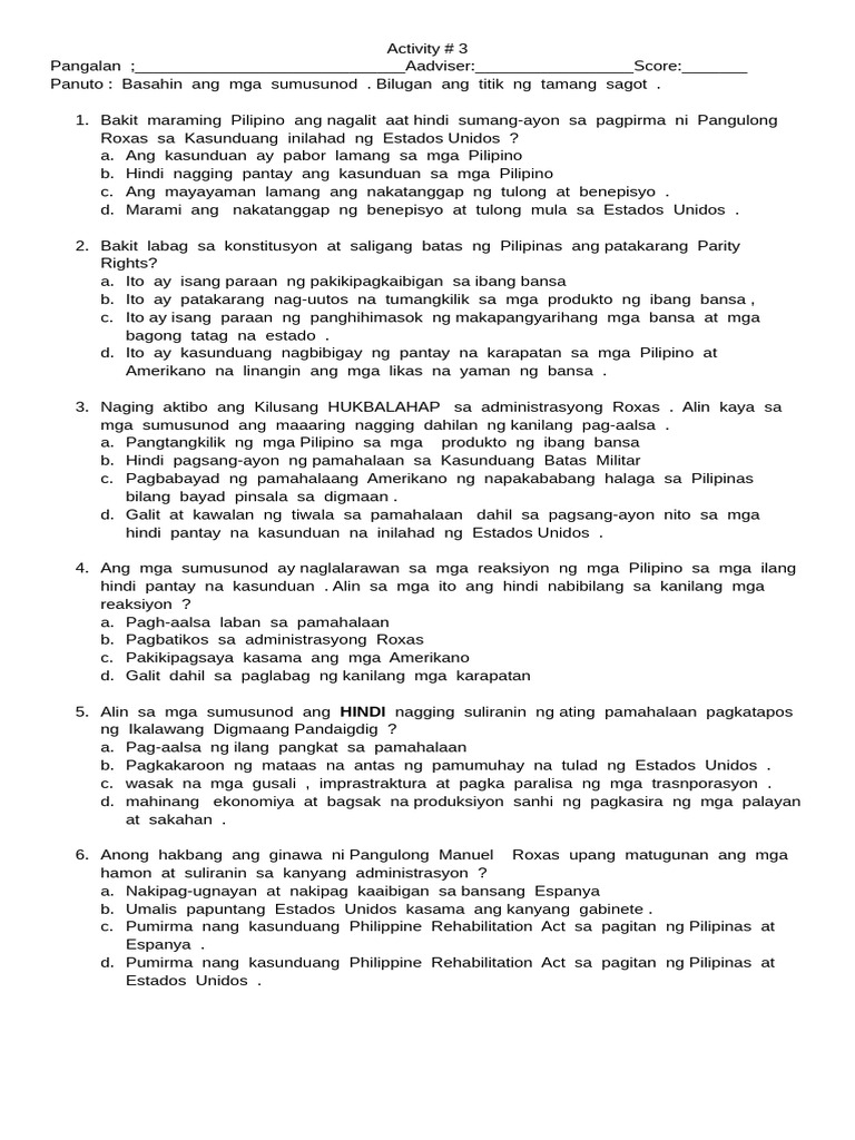 Activity 3 | PDF