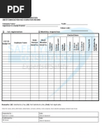 Checklist For Safety Harness Inspection