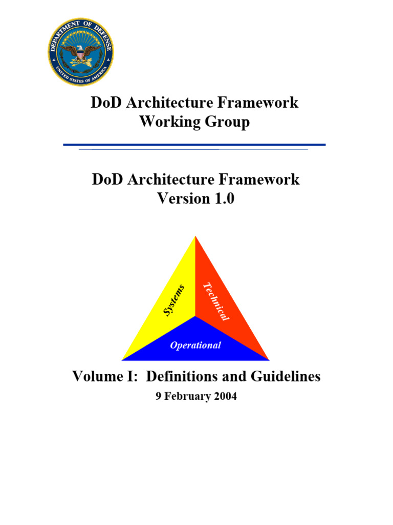 DoD Architecture Framework Guide | PDF | System | Information ...