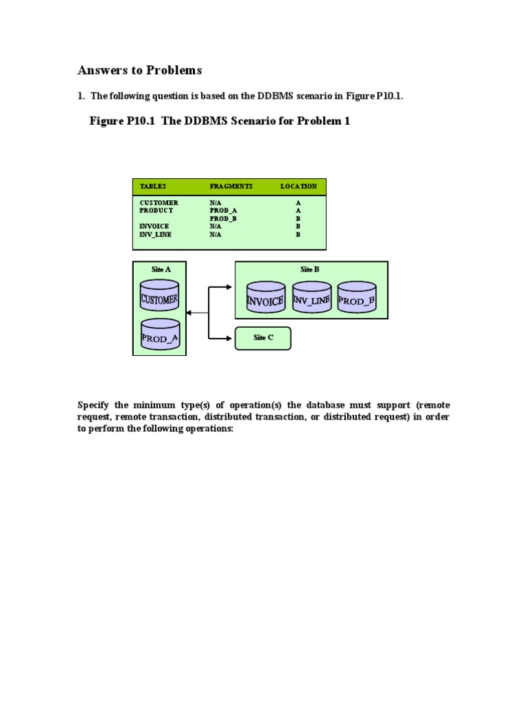 Database Operations in Distributed Systems | PDF | Database Transaction ...