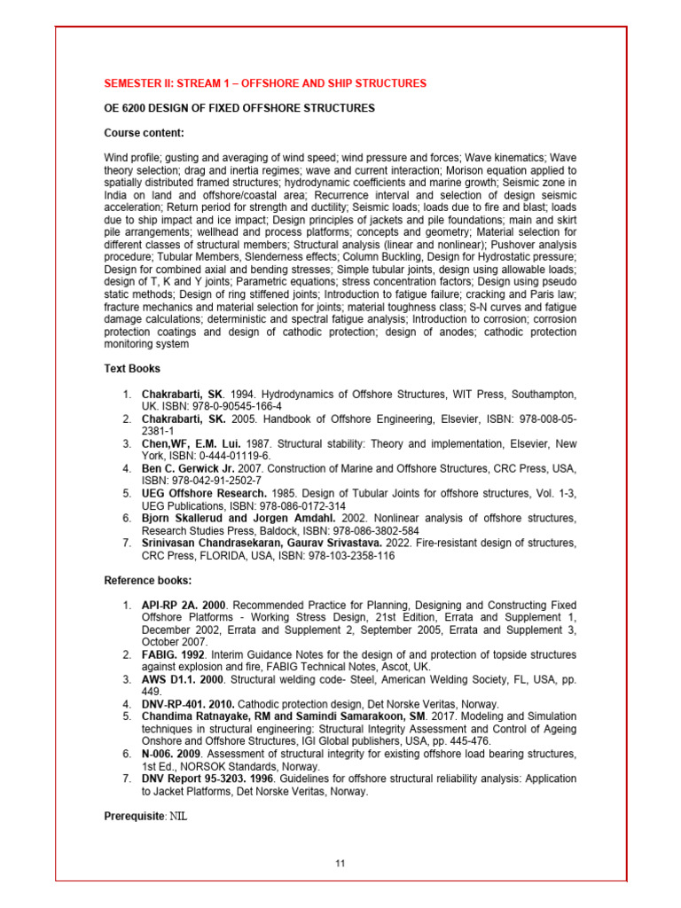Design of Fixed Offshore Structures | PDF | Fatigue (Material) | Civil ...