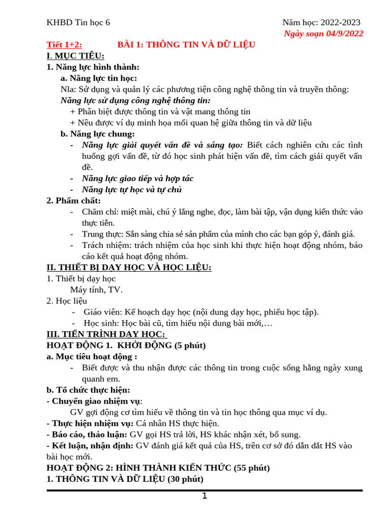 Tin 6 | PDF