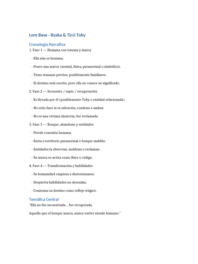 Lore Ruska Toby | PDF