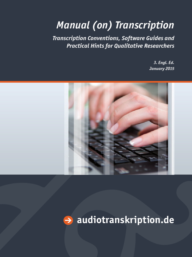 Manual on Transcription | PDF | Qualitative Research | Interview