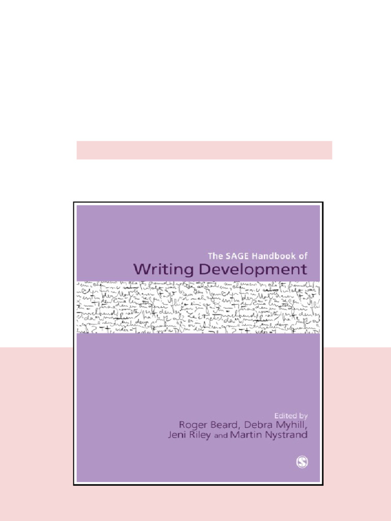 The Sage Handbook Of Writing Development 1st Edition Roger Beard pdf ...