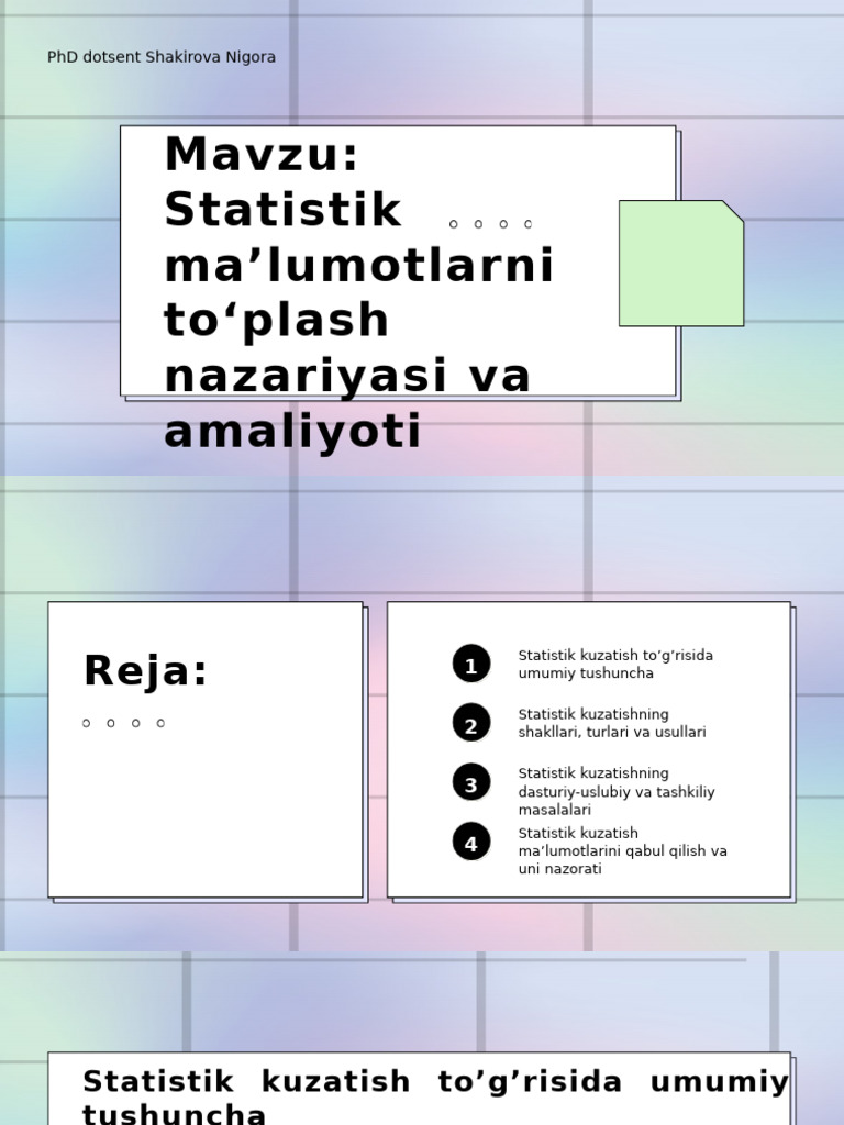 2 Mavzu | PDF