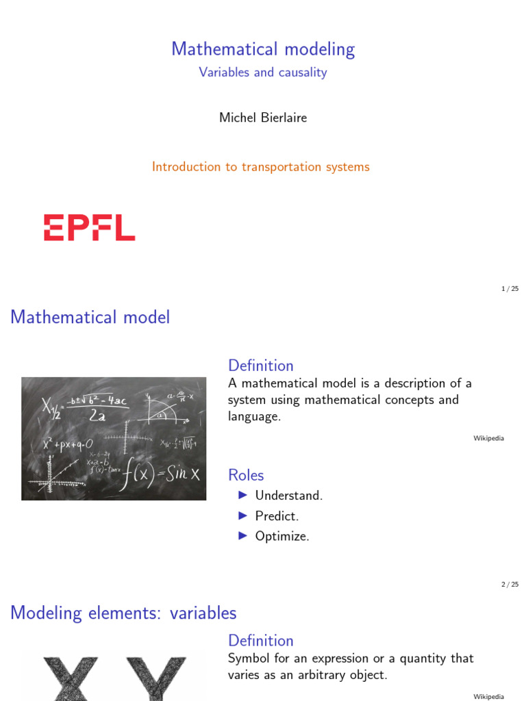 04a Modeling Handouts | PDF | Variable (Mathematics) | Random Variable