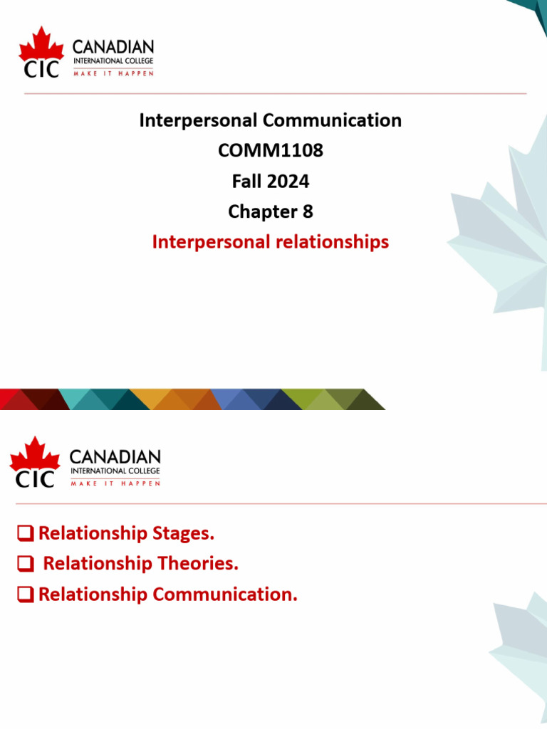 Stages and Theories of Interpersonal Relationships | PDF ...