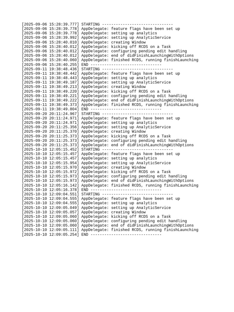 App Launch Log | PDF | Software | Microsoft Windows