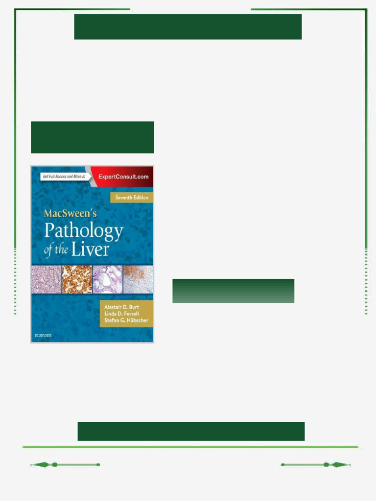 MacSween's Pathology of The Liver 7th Edition Alastair D. Burt Ebook ...