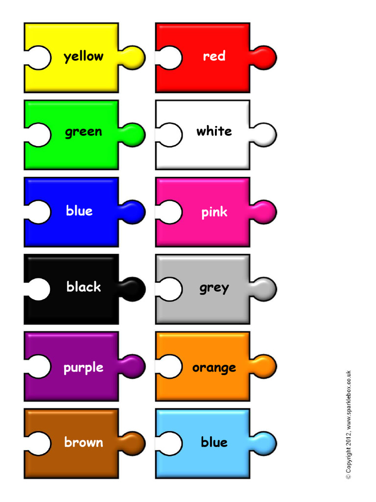12 Pieces - Colour Puzzle | PDF